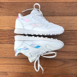 White Reebok sneakers shoes toddler girls size 10